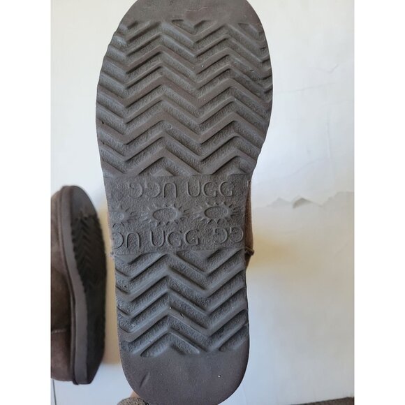 UGG Women’s Classic Tall Boots Chocolate Brown Sheepskin Lined – Mid-Calf Size 9 - Picture 11 of 13